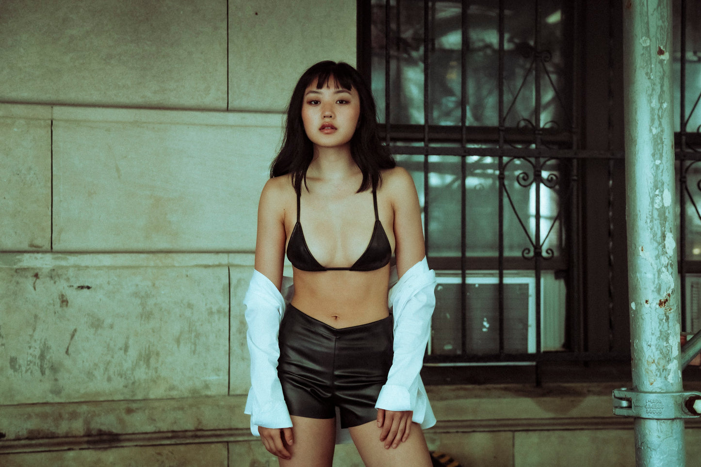 Vegan Leather Micro Shorts