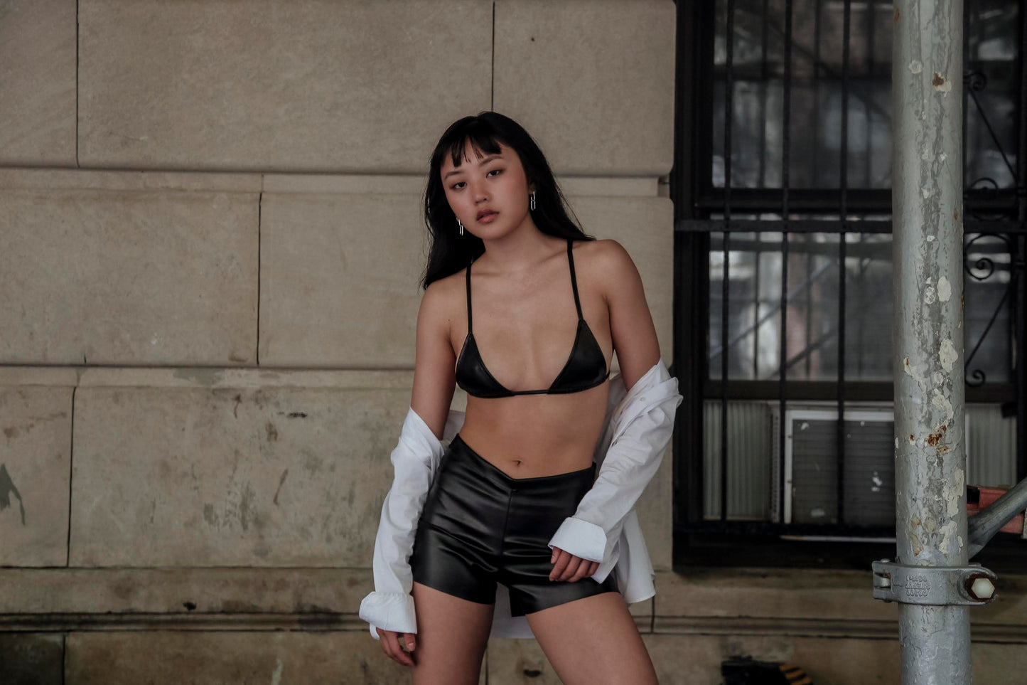 Vegan Leather Micro Shorts