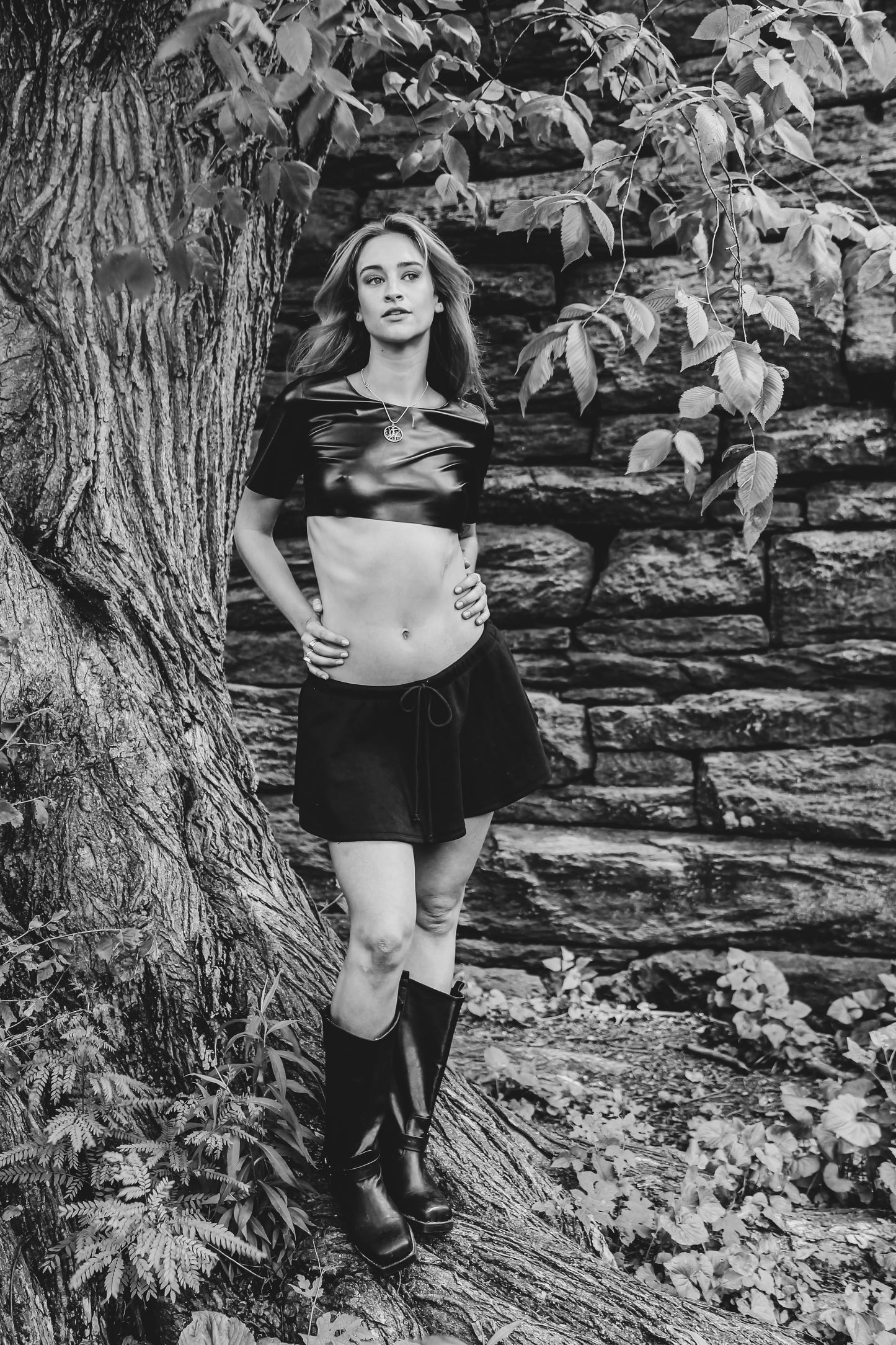 Vegan Leather Super Crop Top