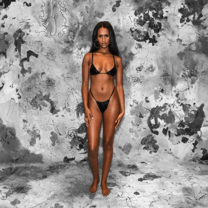 bluestory, bluestory vegan leather clothing brand made in la los angeles ca usa leather bikini segen guben photographed at aleph studio